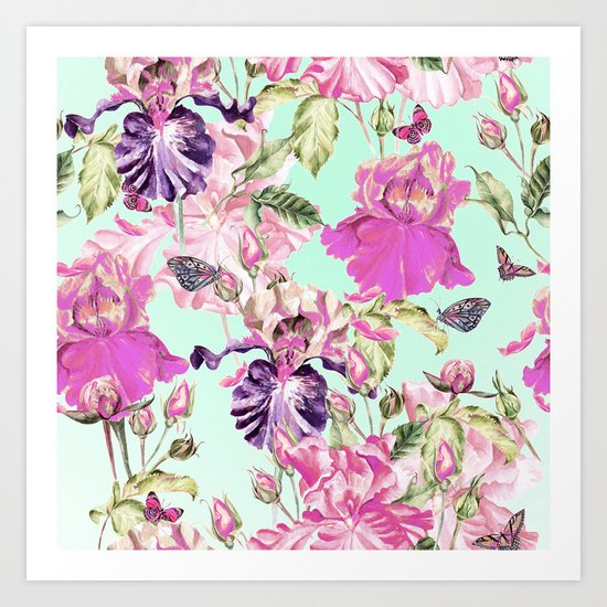 Wild wildflowers Art Print