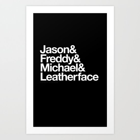 Slashers Art Print