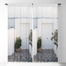 Santorini Oia Bliss #5 #wall #decor #art #society6 Blackout Curtain