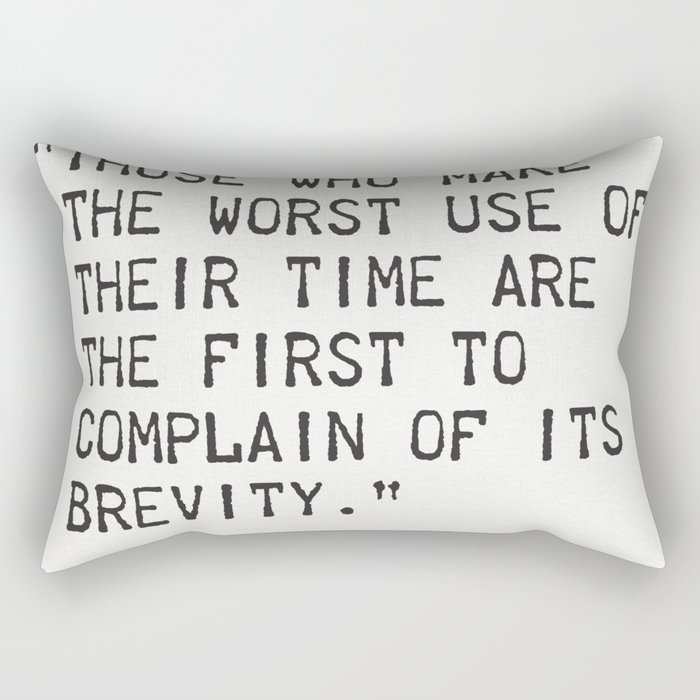 Jean de La Bruyère quote Rectangular Pillow