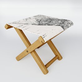 USA, Oceanside. City Map Drawing Folding Stool