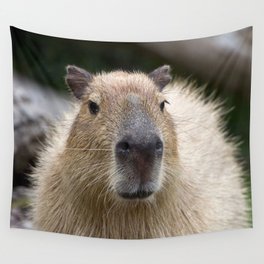 capybara muzzle nose Wall Tapestry