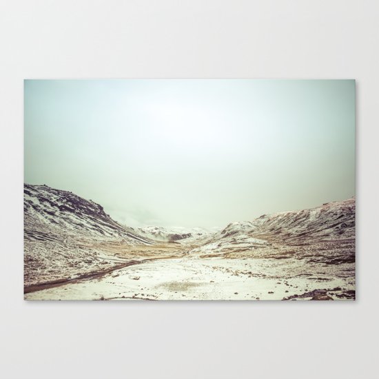 Winter Valley Canvas Print