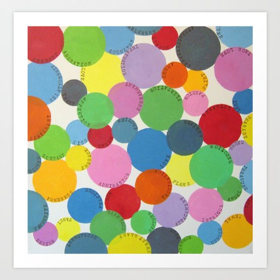 Words of Love Art Print