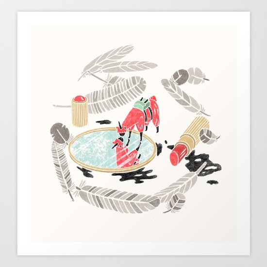 Pretty Miniunilamacorn Art Print