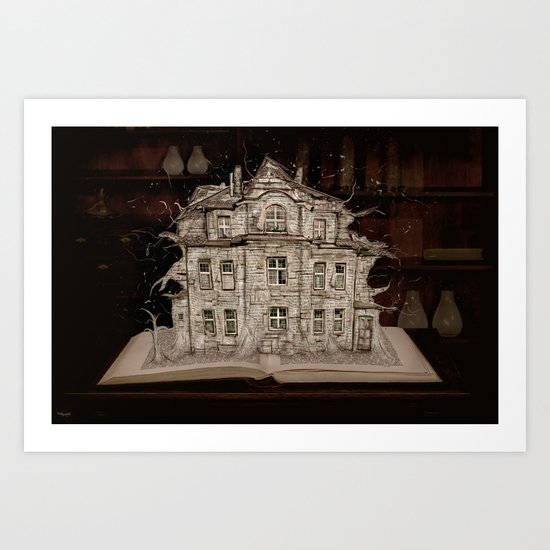 Die Geschichte der Villa... Art Print