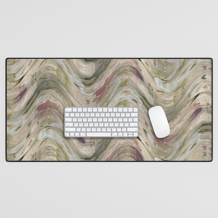 Zigzag Antique White Desk Mat