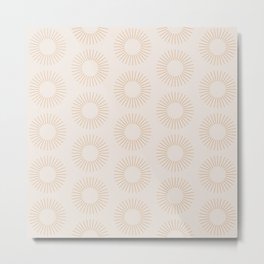 Minimalist Sunray Pattern XIV Metal Print | Nature, Tan, Patterned, Neutral, Indie, Pattern, Minimal, Bohemian, Cute, Minimalism 