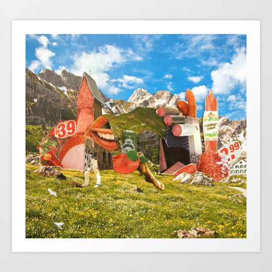 Surreala Alpina 28 Art Print