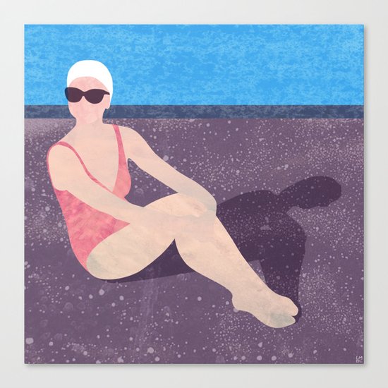Poolside Canvas Print