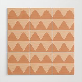 Geometric Pyramid Pattern XXXIII Wood Wall Art