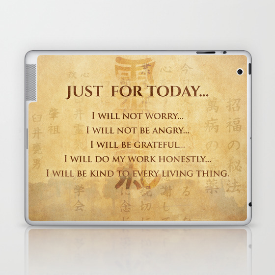 Reiki Principles Reiki Precepts 5 Laptop Ipad Skin By Nataskk Society6