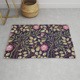 William Morris Briar Floral Art Nouveau Area & Throw Rug