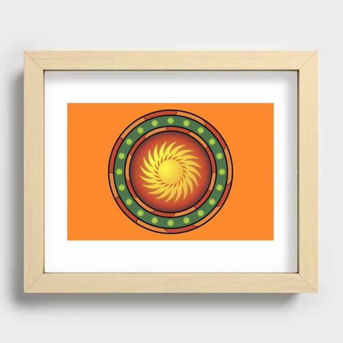 Mexican logo Recessed Framed Print