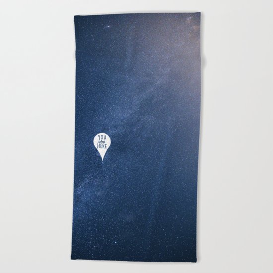 You are here Beach Towel