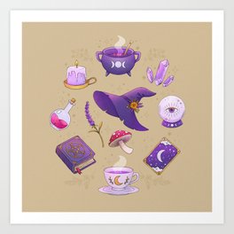 Witch Starter Pack Art Print