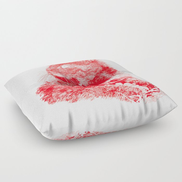 Red fluffy hotsell pillows