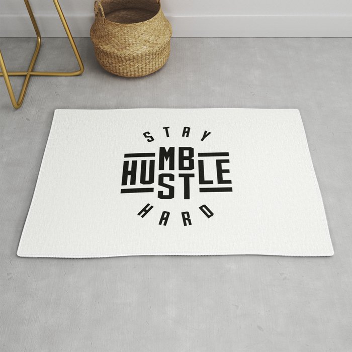 Stay Humble Hustle Hard V2 Rug By Brogressproject Society6