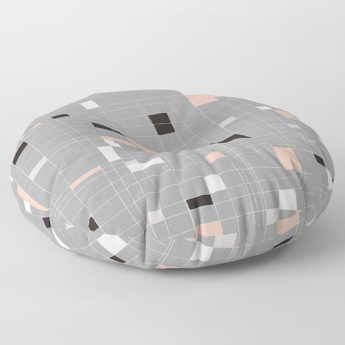 Square abstract Floor Pillow