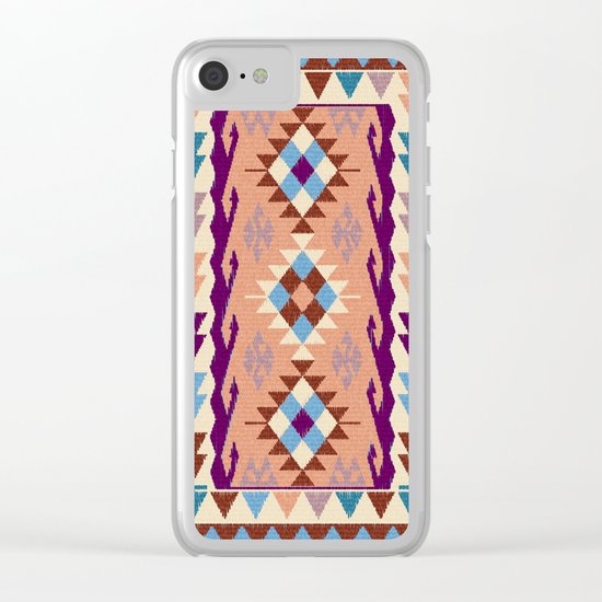Kilim Rug Clear iPhone Case