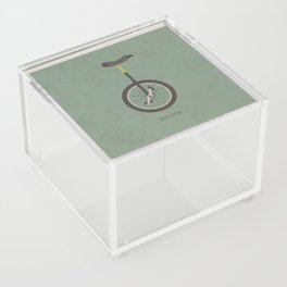 Unicycle (with text) Acrylic Box