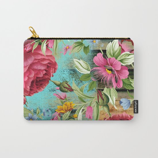 Vintage flowers #11 Carry-All Pouch