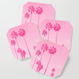 Pink Palms Coaster