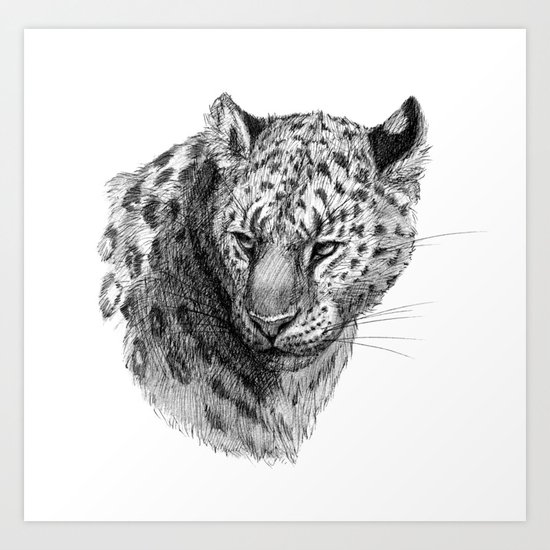 Leopard SK0101 Art Print