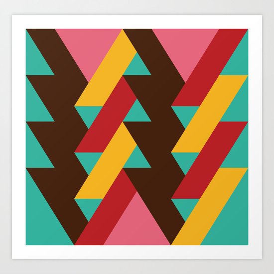 Ribbon Pattern 2 Art Print