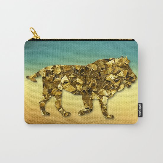 Animal Mosaic - The Lion Carry-All Pouch