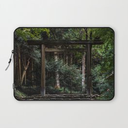Torii in the forest (japan) Laptop Sleeve