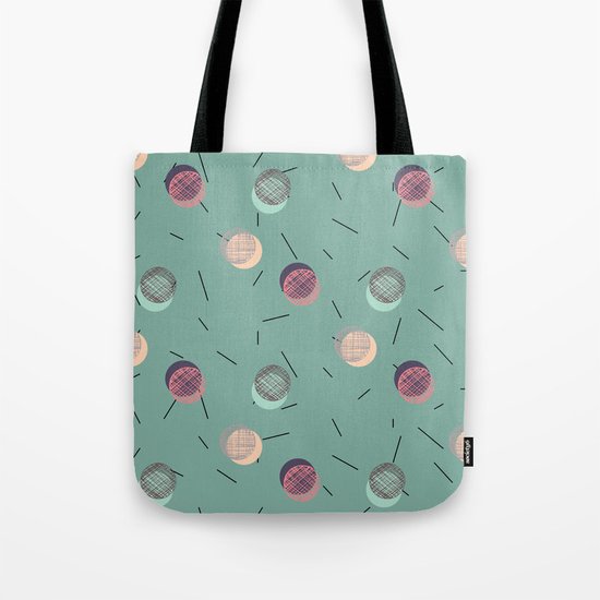 Scrawled Polka Dots and Sticks Tote Bag