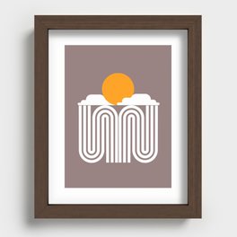 Cloudy Recessed Framed Print