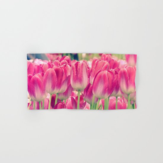 Pink tulips Hand & Bath Towel