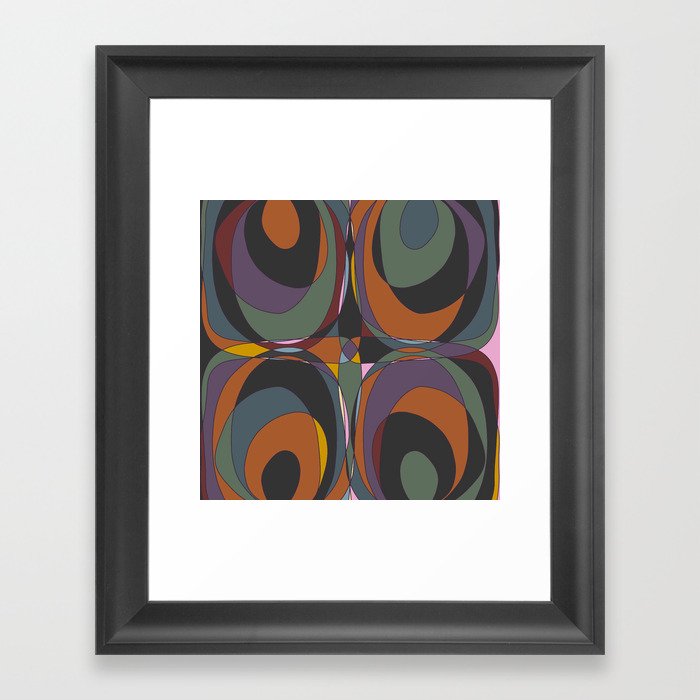 Retro Geometric #13 Framed Art Print