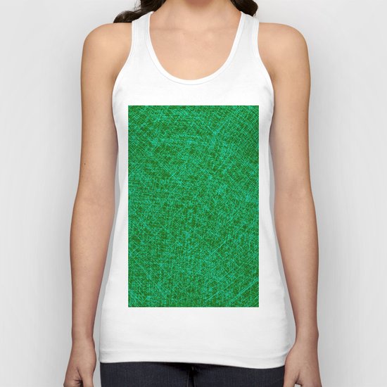 Scratched Green Unisex Tank Top