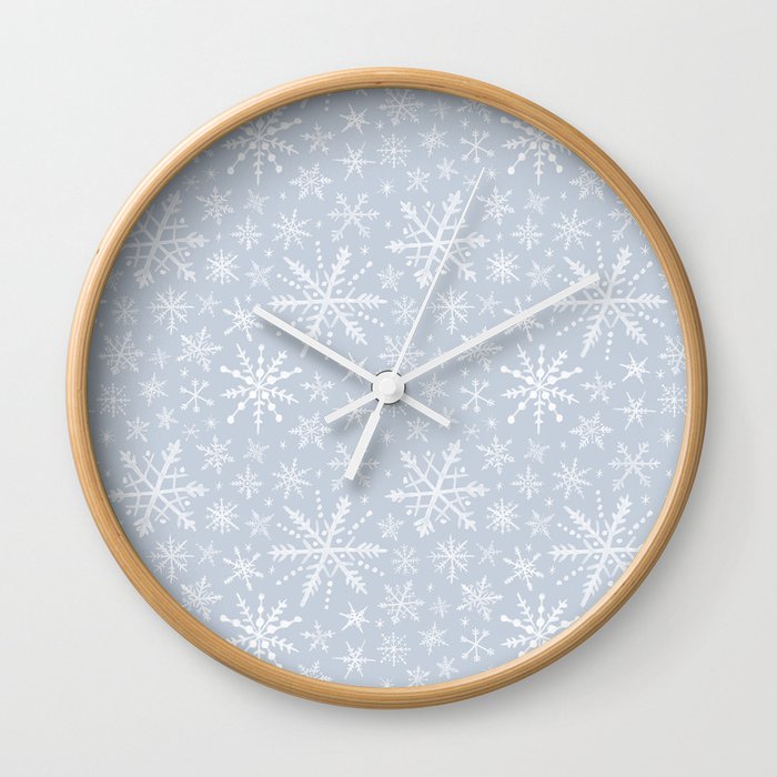 Snowflakes Wall Clock