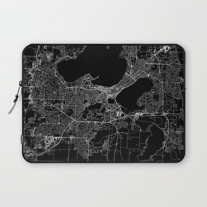 Madison Black Map Laptop Sleeve