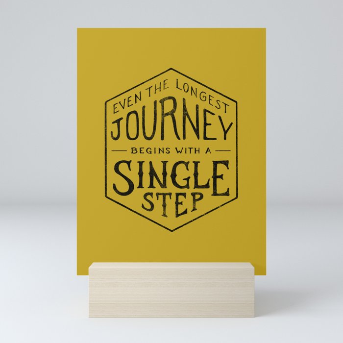 A SINGLE STEP Mini Art Print