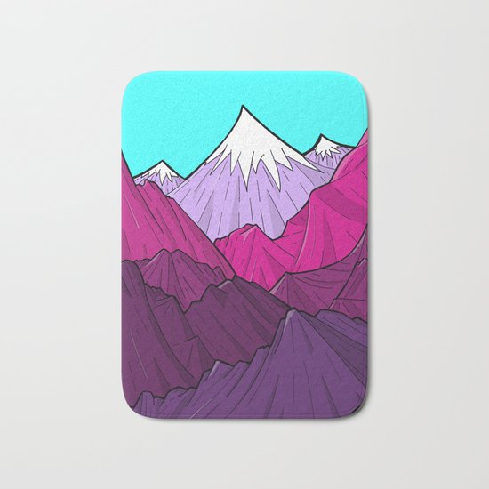 The Purple Mounts Bath Mat