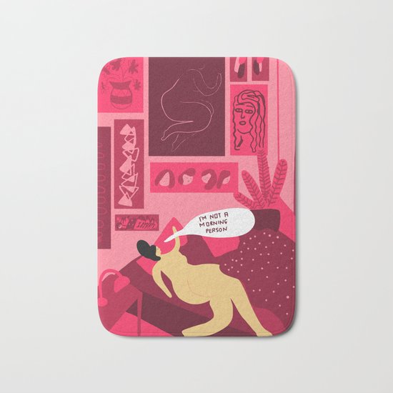 I´m not a morning person Bath Mat
