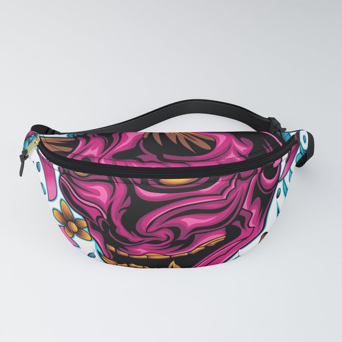 The Hannya Mask with Koi Fish Fanny Pack by marcianographic