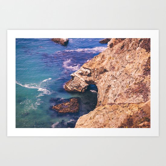 Big Sur California Cliffs Art Print By Bethanyyoung Society6
