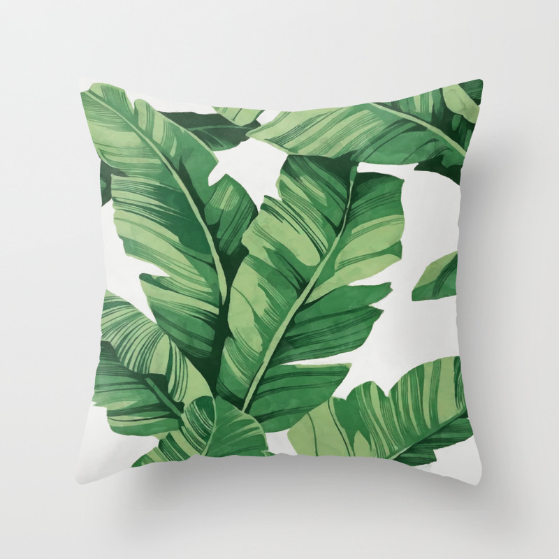 leaf throw pillows