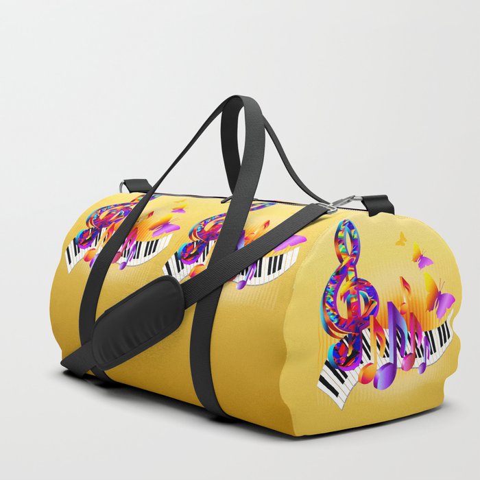 Music notes colorful design Duffle Bag