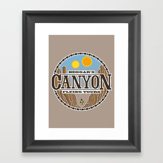 Beggar's Canyon Tours Framed Art Print