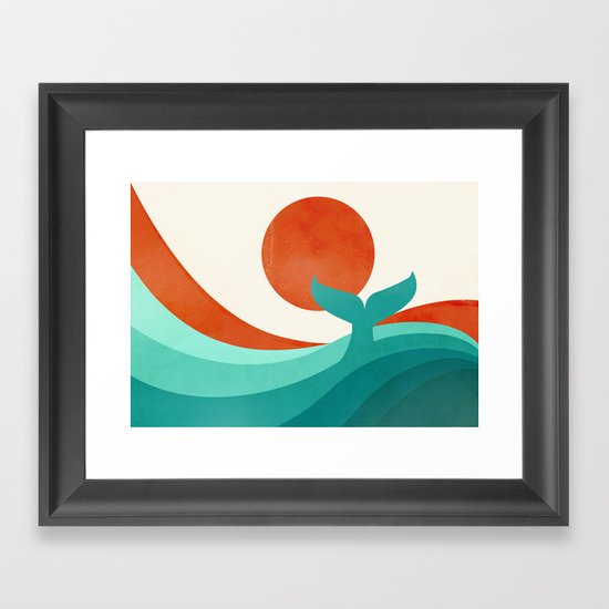 Wave (day) Framed Art Print