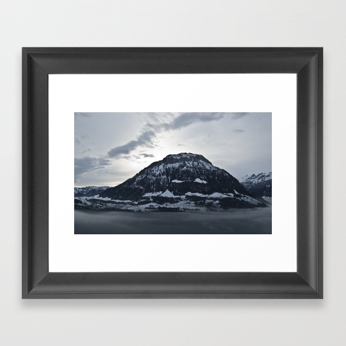 Swiss Mountain Framed Art Print
