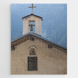 Small chapel in Champagny en Vanoise - summer in the french alps - travel photography Jigsaw Puzzle