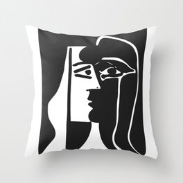 Picasso - Kiss 1979 Artwork Reproduction Throw Pillow